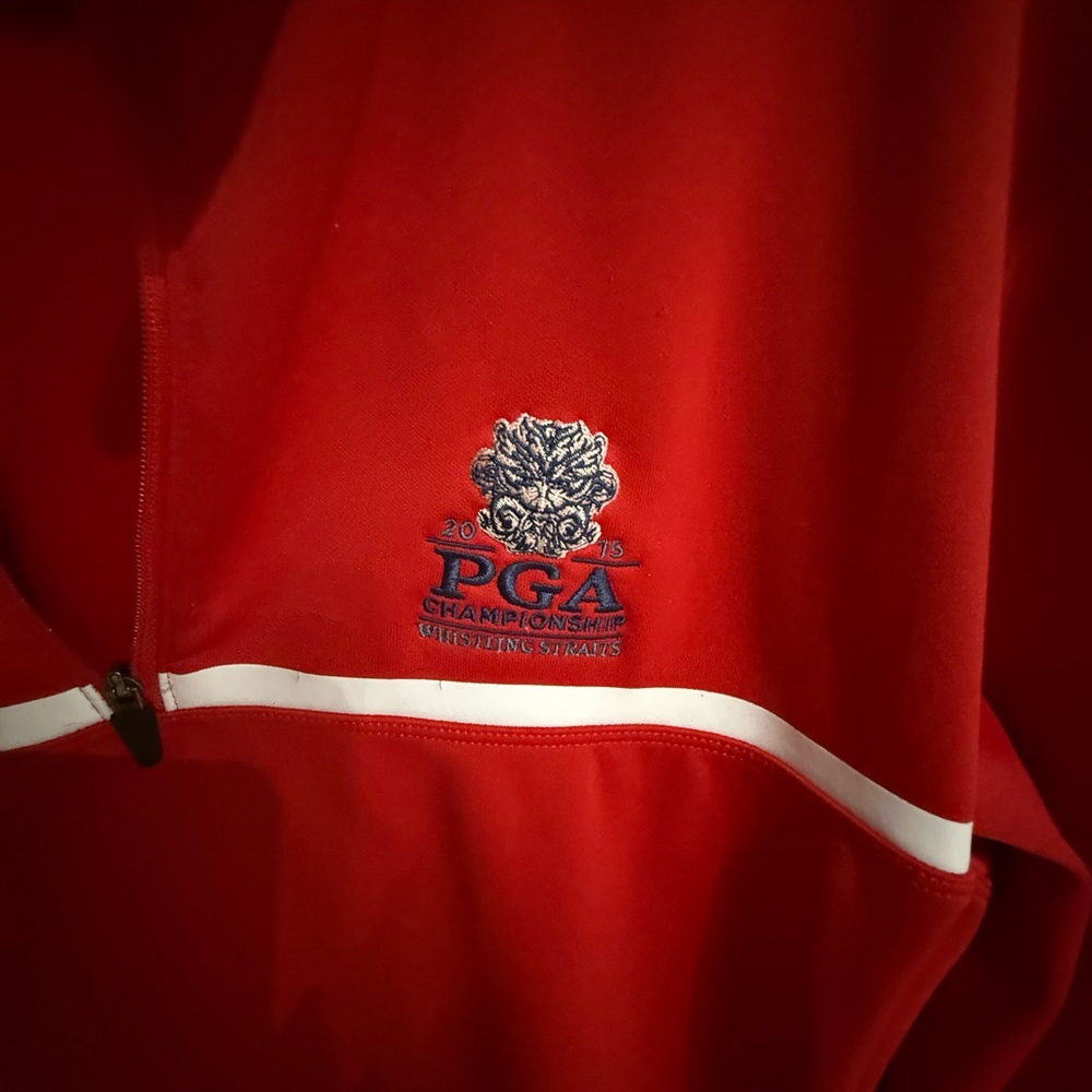 Nike Golf Red Performance Pullover - image 3